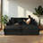 86"W Corduroy Upholstered Cloud Sleeper Sofa Bed Glauser Deep Seat Oversized Chaise Lounge Indoor-1397258793