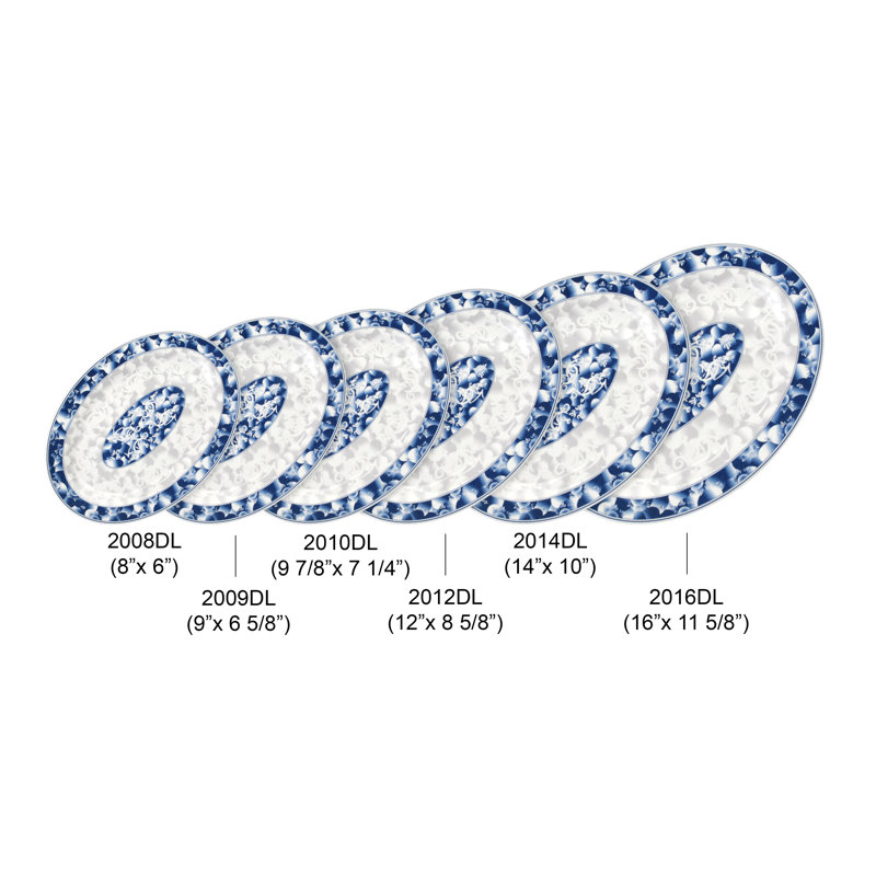 Plateau en mélamine Dragon, H 1,06 po x l 13,94 po x P 9,96 po