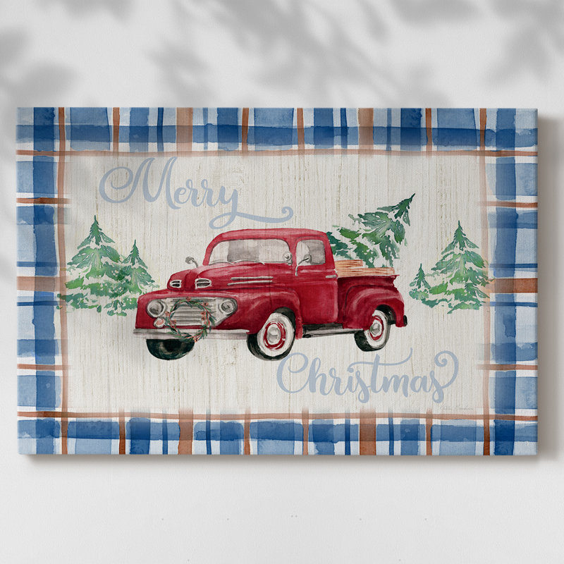 Art de vacances de Noël III - toile tendue avec châssis-XX, H 12 po x l 18 po