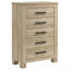Commode de chambre 5 tiroirs Sansome