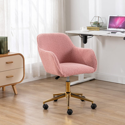 Murtha Artificial Alpaca Wool Task Chair