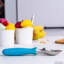  Stainless Steel Ice Cream Scoop - Professional Ice Cream Scooper with Comfortable Non-Slip Rubber Grip - Dishwasher Safe
