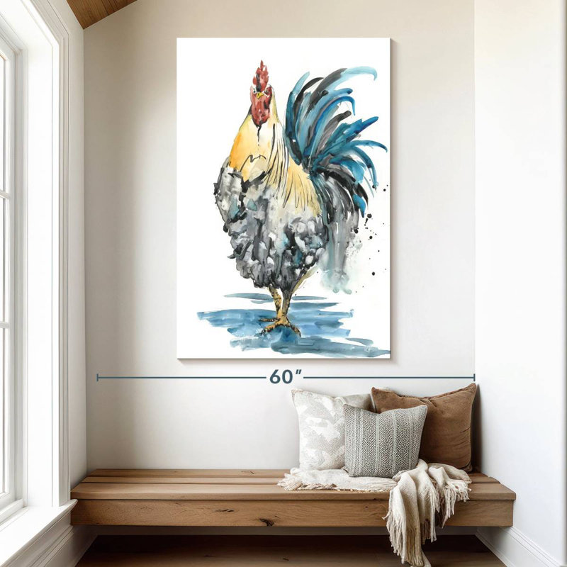 Brampt Rooster Splash II, 51" H x 34" W