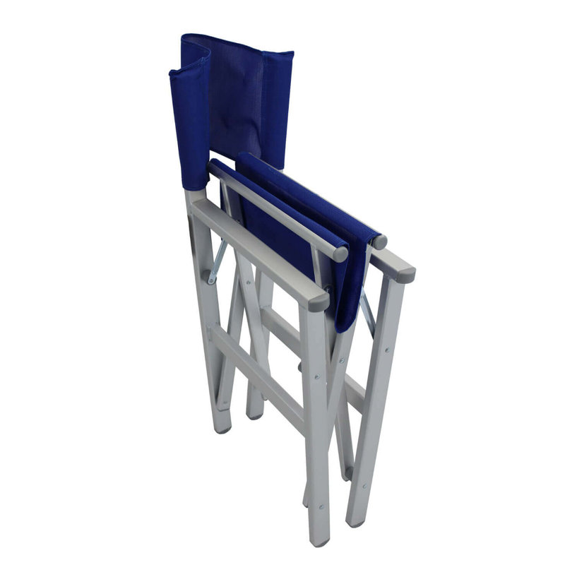 Anthuan Folding Director Chair, Blue