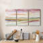 Spectrum Sunset II - ensemble de 3 peintures sur toile tendue-93192148