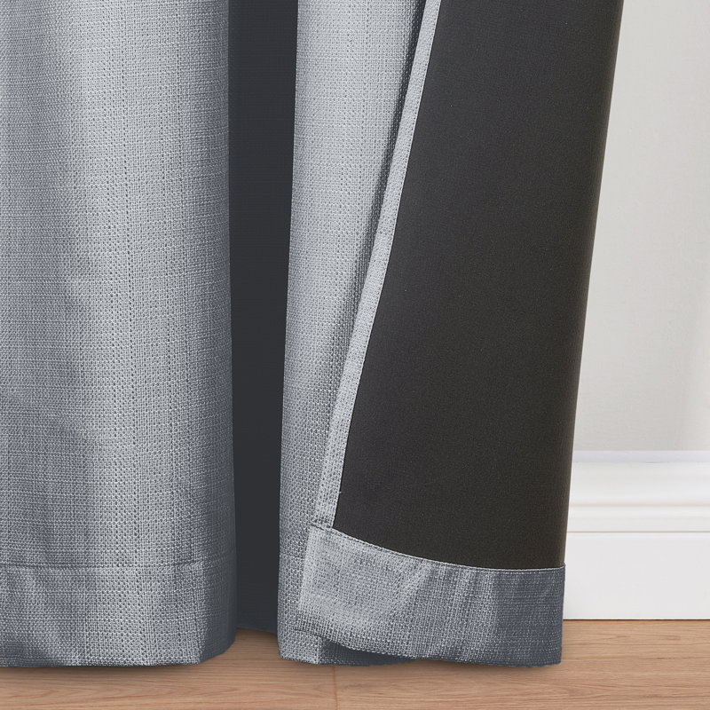 Pisco Blackout Curtain Pair, 40" W x 84" L, Gray