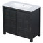 Organisateur de meuble-lavabo de salle de bain avec lavabo