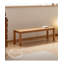 Banc rectangulaire en bois de cerisier de style nordique pour le salon et la salle à manger-390360062