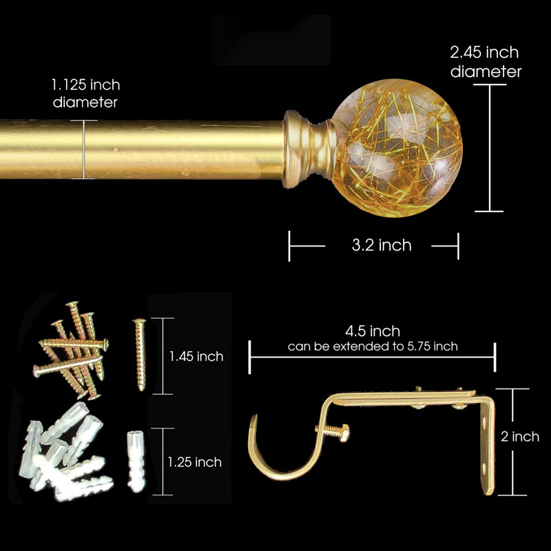 Largeur totale du Ziarra, Or brossé, 72" - 144"