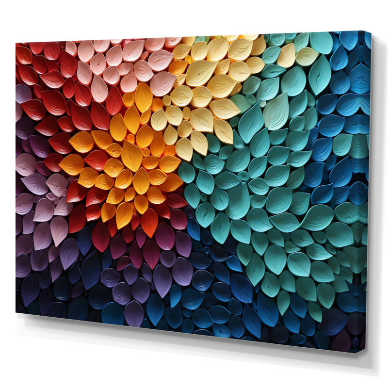 «Hardedge Art», Harmonic Fusion III, H 30 po x l 40 po x P 1,5 po, Toile tendue
