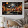 George Oliver New York City Midcentury Collage II On Canvas 4 Pieces ...
