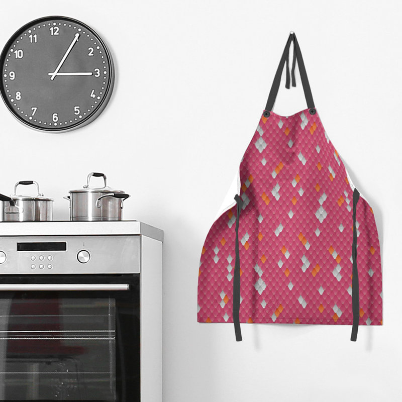 Katelyn Elizabeth Bib Apron, Pink/Orange