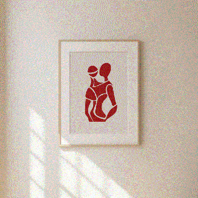 Abstract Redfigure Print 2