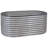 Lemark Oval Steel Stackable Raised Garden Bed - Silver - 79"-343771102-343771101