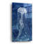 Art mural en verre épique «Indigo Nettle 1» par Alicia Ludwig, 12 po x 24 po