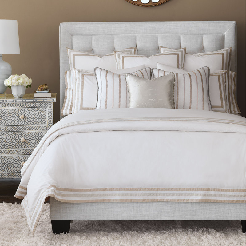 Watermill Square Pillow Cover & Insert, Faux Down