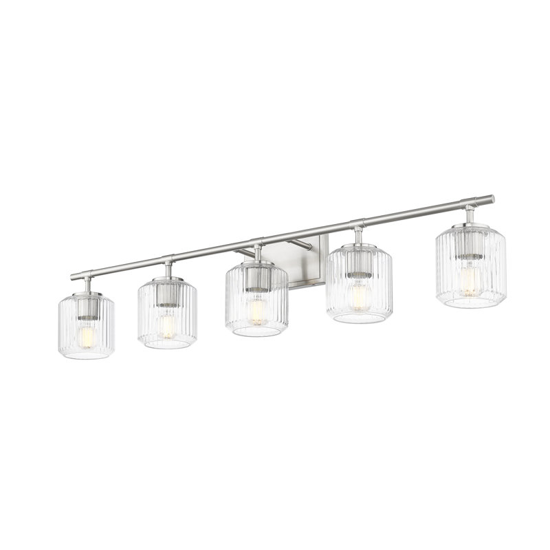 Ensemble de meuble-lavabo 5 lumières Braggs, Nickel brossé