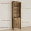 Bibliothèque standard de 71 po de hauteur avec tiroir et porte (ensemble de 2)-1589935231
