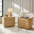 Herlinda Modern 30"W 3-Drawer Oak Wood Fully Assembled Nightstand with Built-In Powerstation and USB-2084844721
