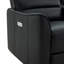 Fauteuil inclinable électrique pivotant en cuir véritable Gabi (ensemble de 2)-121435812