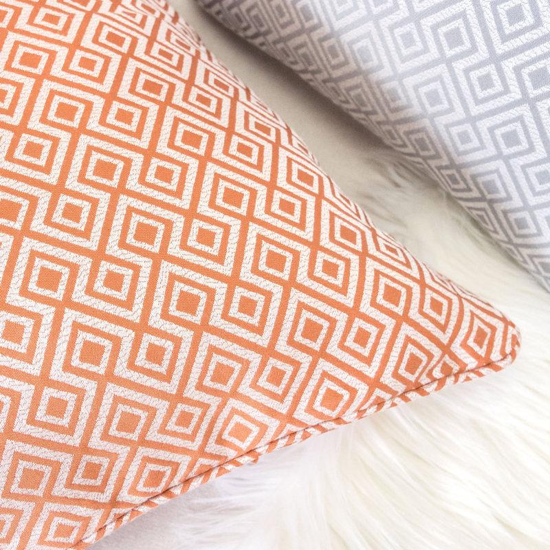 Kaence Square Pillow Cover & Insert, Orange
