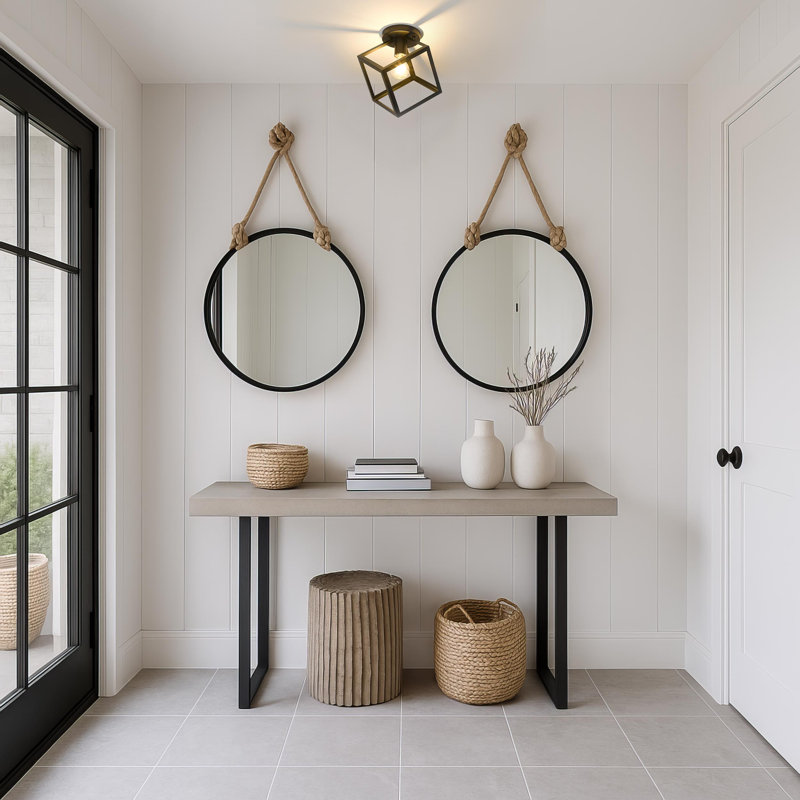 Calliope Steel Flush Mount, Matte Black