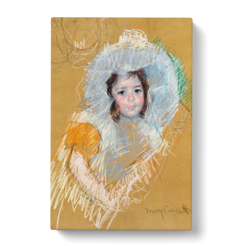 Sketch Of A Child by Mary Cassatt - Wrapped Canvas Painting, 50cm H x 35cm W x 3cm D
