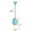 Luminaire suspendu sphérique moderne 1 lumière 9 pouces Donut