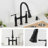 KRAUS Allyn Transitional Bridge Kitchen Faucet with Pull-Down Sprayhead-50465762-93762420