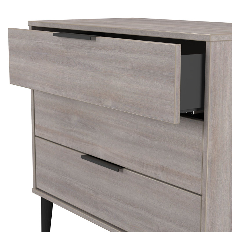 TULSA Piece Bedroom Set, Grey Oak