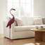 Handmade Seagrass Flamingo Statue - Hand-Painted Freestanding Ornament for Indoor & Outdoor Home and Garden Décor-404602156
