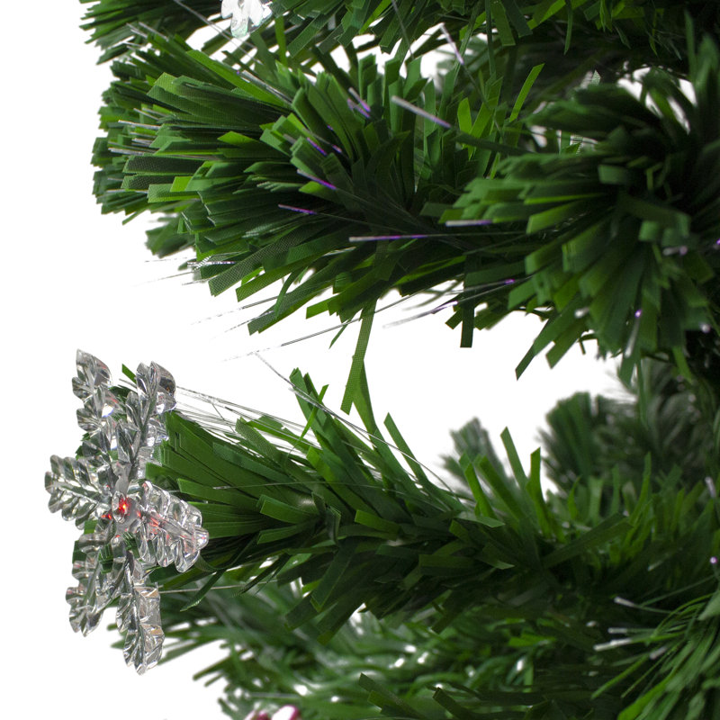 Arbre de Noël artificiel à fibre optique 4 pi avec lumières