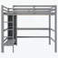 Lit en bois avec tablettes multifonctionnelles et bureau sous le lit-1672104043