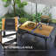 Table de salle à manger de patio pour l'extérieur avec trou pour parasol pour 6 personnes-2061346996