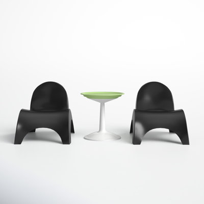 Ameswood Plastic Chaise Lounge Set with Table