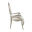 Chaise d'appoint en tissu et finition champagne Bemment, ensemble de 2