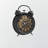Avara Transitional Brown Finish Round Gear Mechanism Table Clock, 15.32" H X 11.6" W X 3.13" D