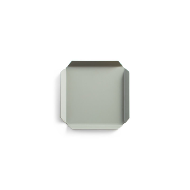 Square Decorative Tray, Blue/White/Green