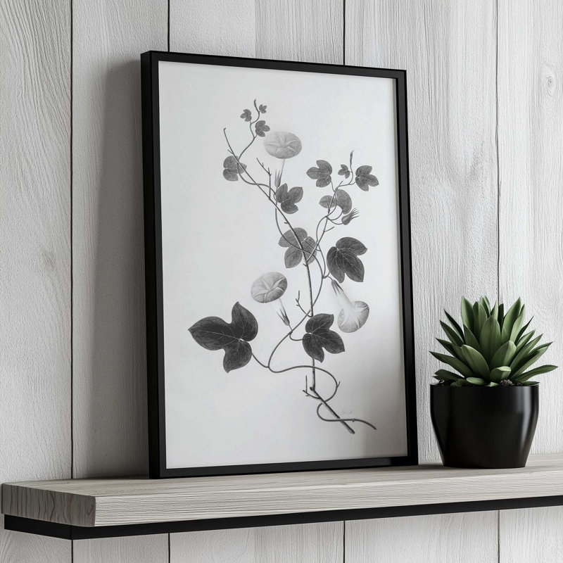 «Botanical VI» par Deborah Revell, reproduction d'art, H 30 po x l 20 po, Doré