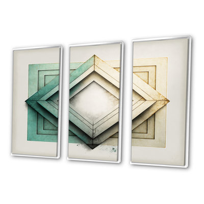 " Impermanence Japanese Vintage Art VI " 3 Piece Art Print