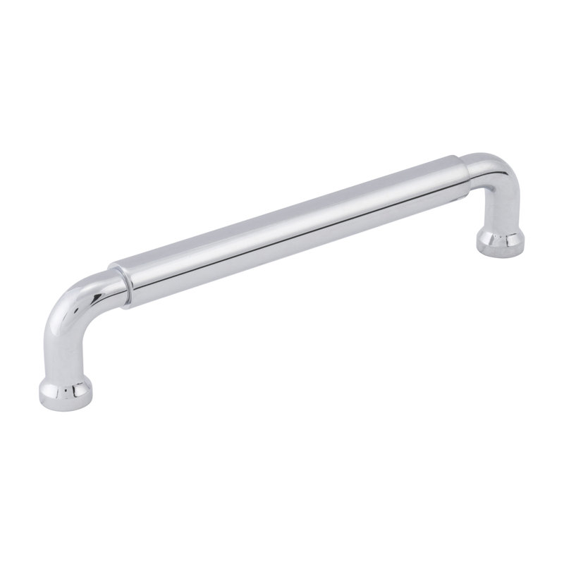 Edgewood Collection Handle Pull - Transitional Hardware for Drawers & Cabinets, 6 5/16", Chrome