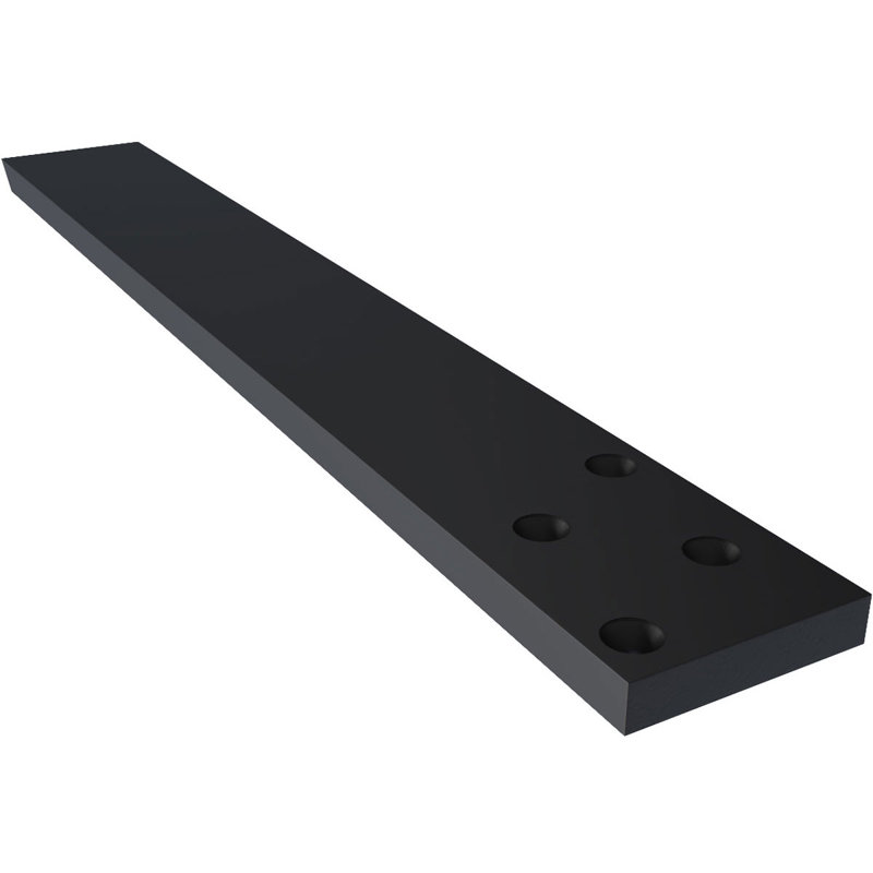 Support flottant dissimulé en acier robuste, H 18 po x l 0,5 po x P 2,5 po