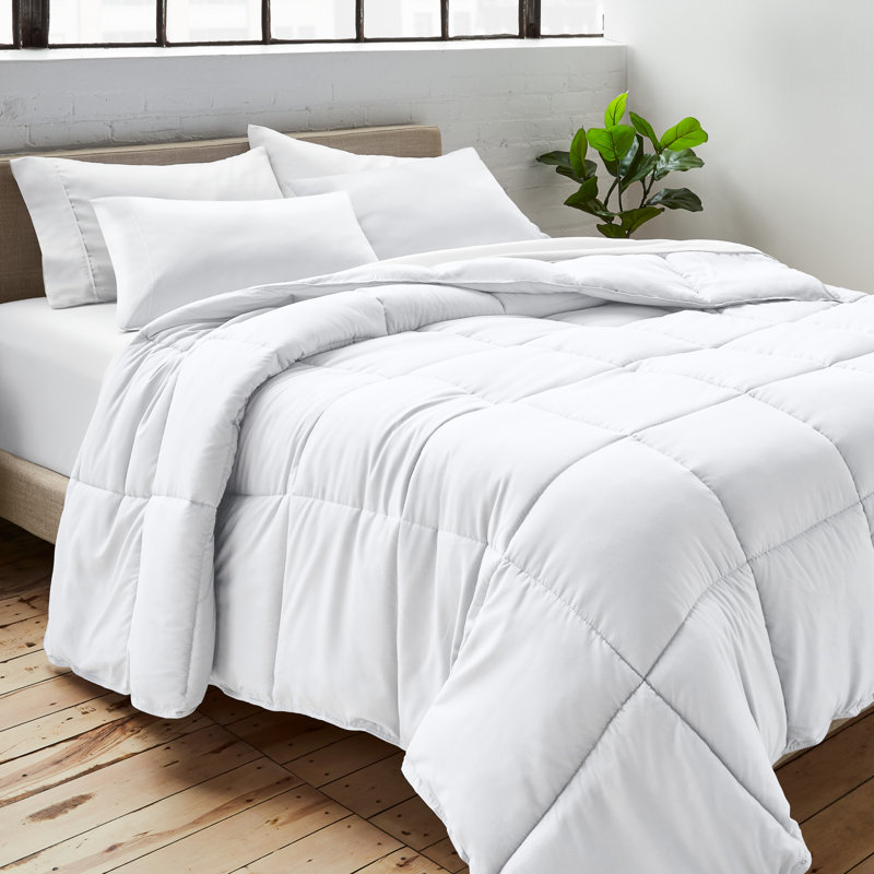 Insertion de couette en duvet synthétique, Grand lit, Blanc