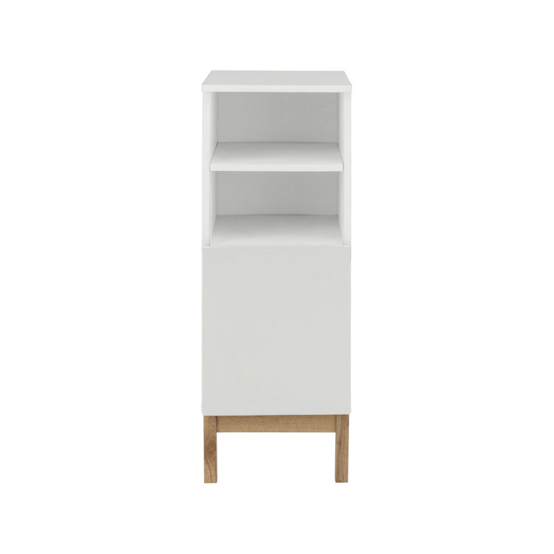 Nastasia Linen Cabinet, White/White/Oak