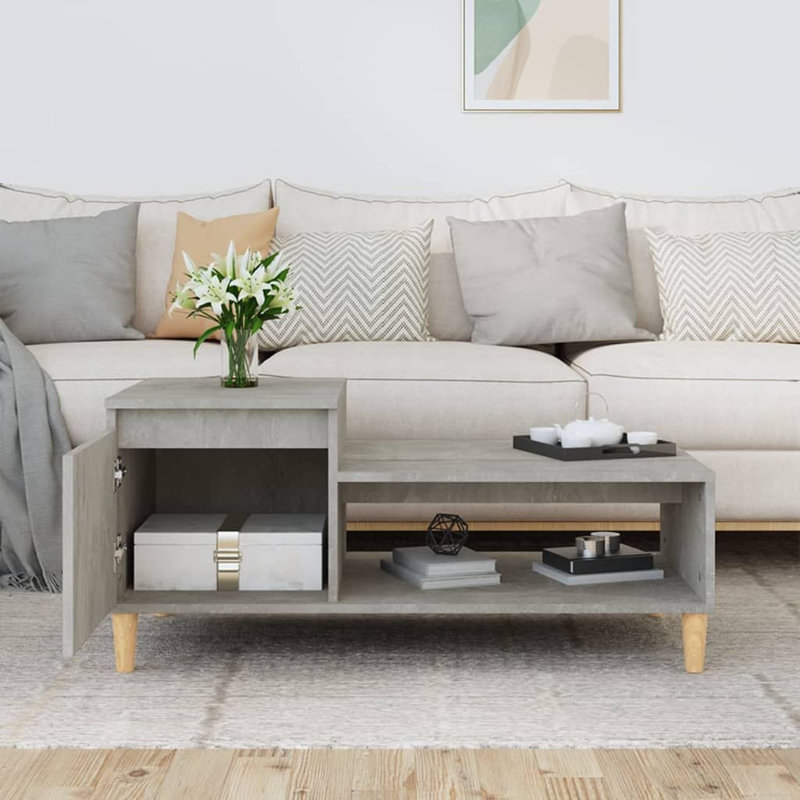 Karshana Coffee Table with Storage, Grey
