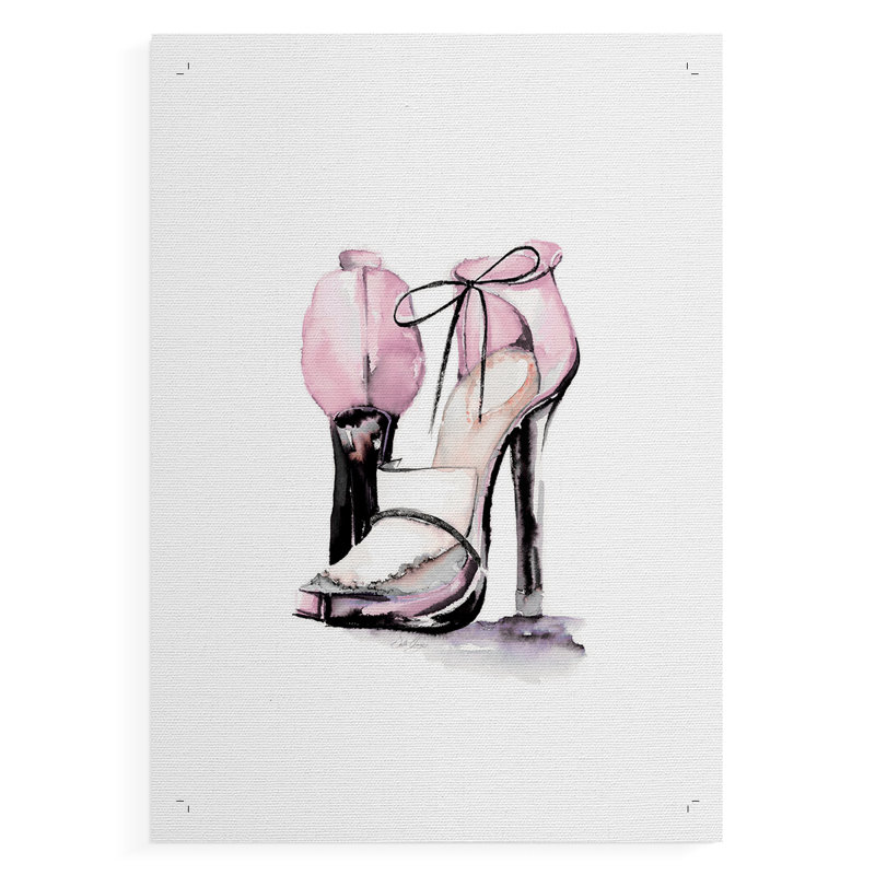 Loafer Heel - Toile imprimée seulement - NON-CADRE, H 18 po x l 12 po