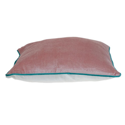 Purple And White Reversible Velvet Throw Pillow