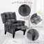 Fauteuil inclinable rembourré pour fauteuil de salon Vintage-1072935602