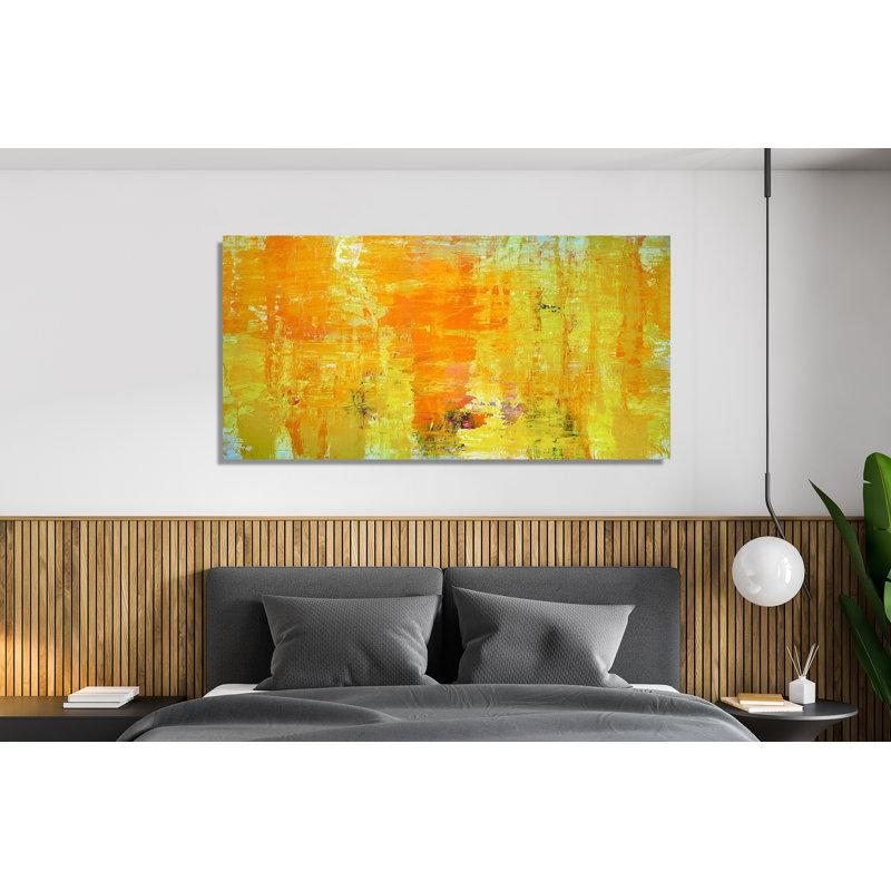 Happy Print by John Beard, 36" H x 72" W x 1.5" D, Unframed