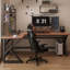 Bureau rectangulaire en bois massif brun noisette-998758774-998758769
